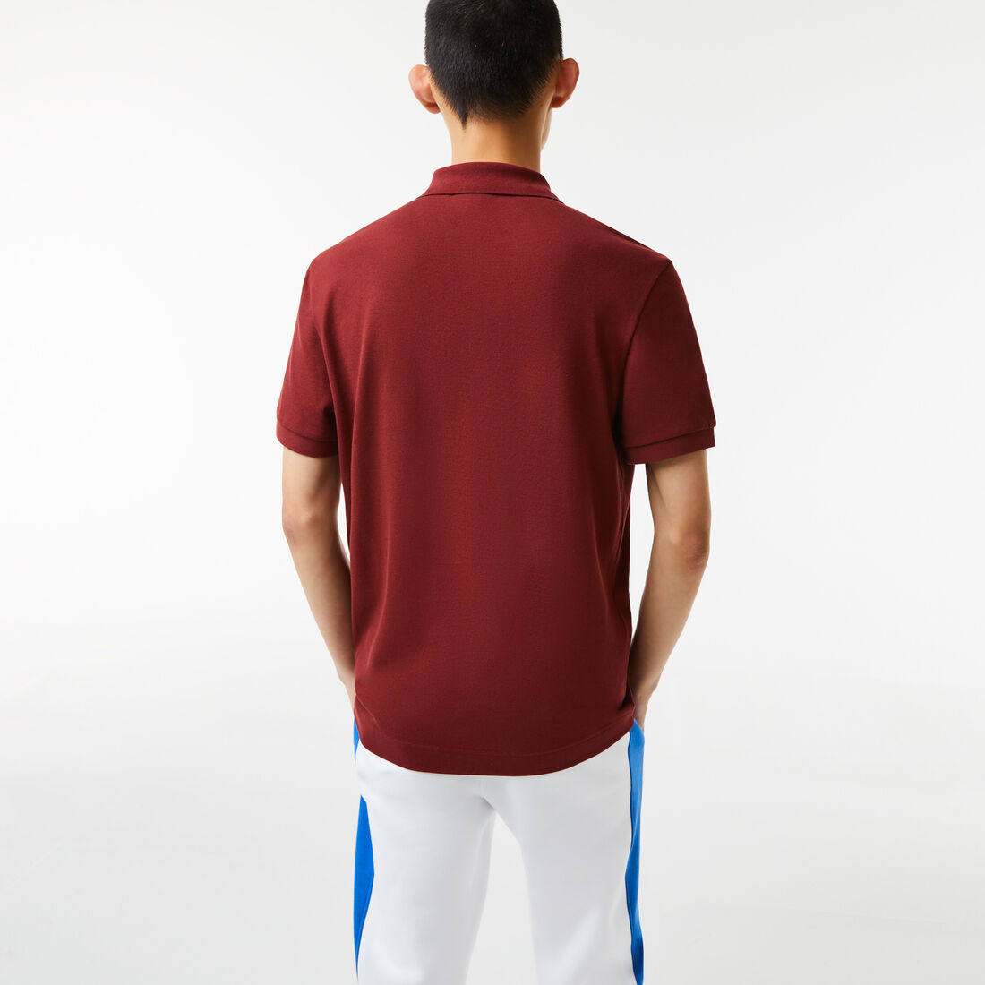 Men's Regular Fit Contrast Lettering Petit Piqué Polo Men's Regular Fit Contrast Lettering Petit Piqué Polo