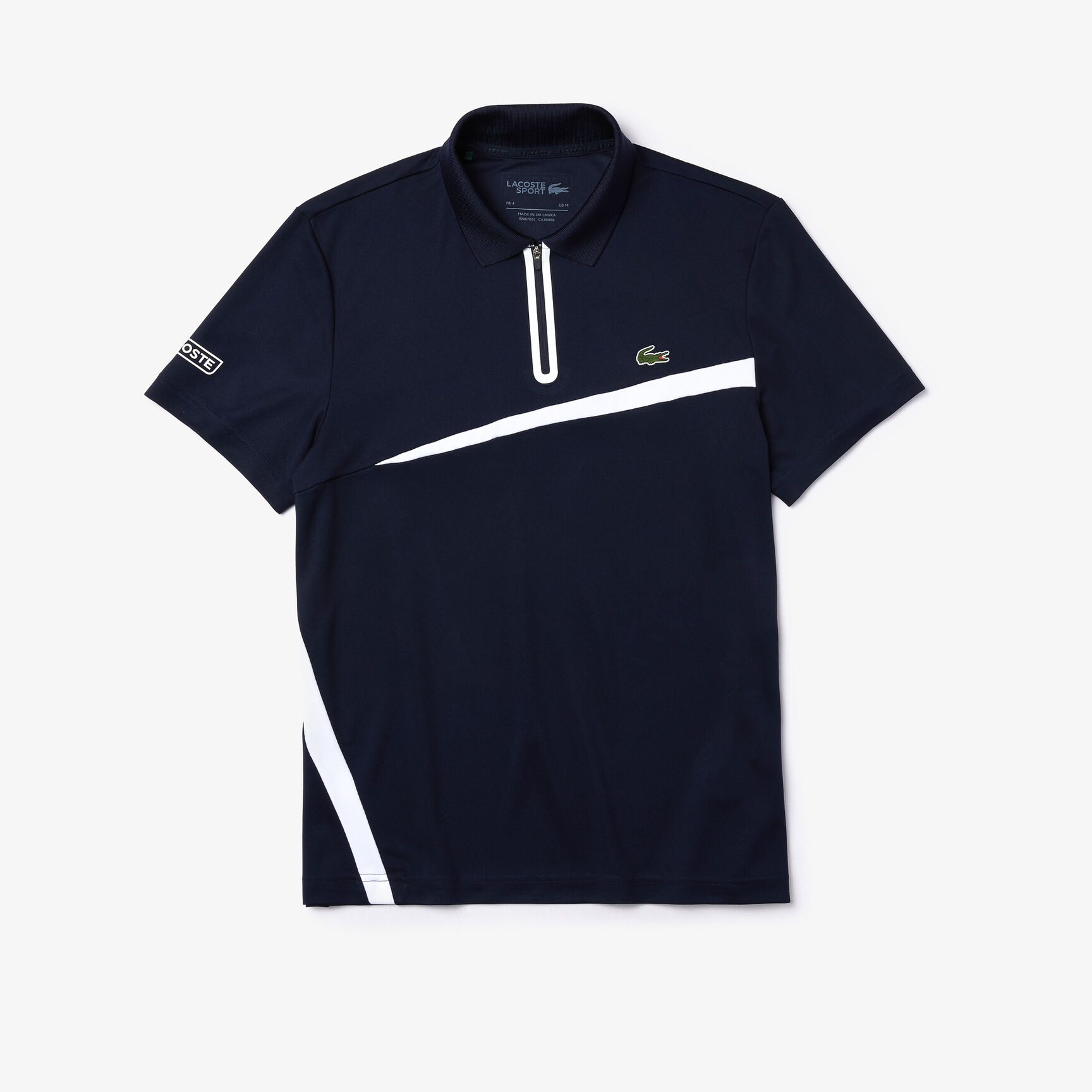 قميص بولو للتنس من البيكيه المسامي مع أجزاء مستطيلية مجموعة Lacoste SPORT للرجال قميص بولو للتنس من البيكيه المسامي مع أجزاء مستطيلية مجموعة Lacoste SPORT للرجال