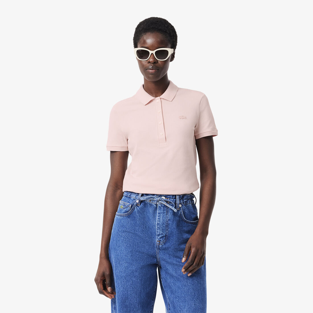 L.12.D Slim Fit Stretch Petit Pique Polo Shirt