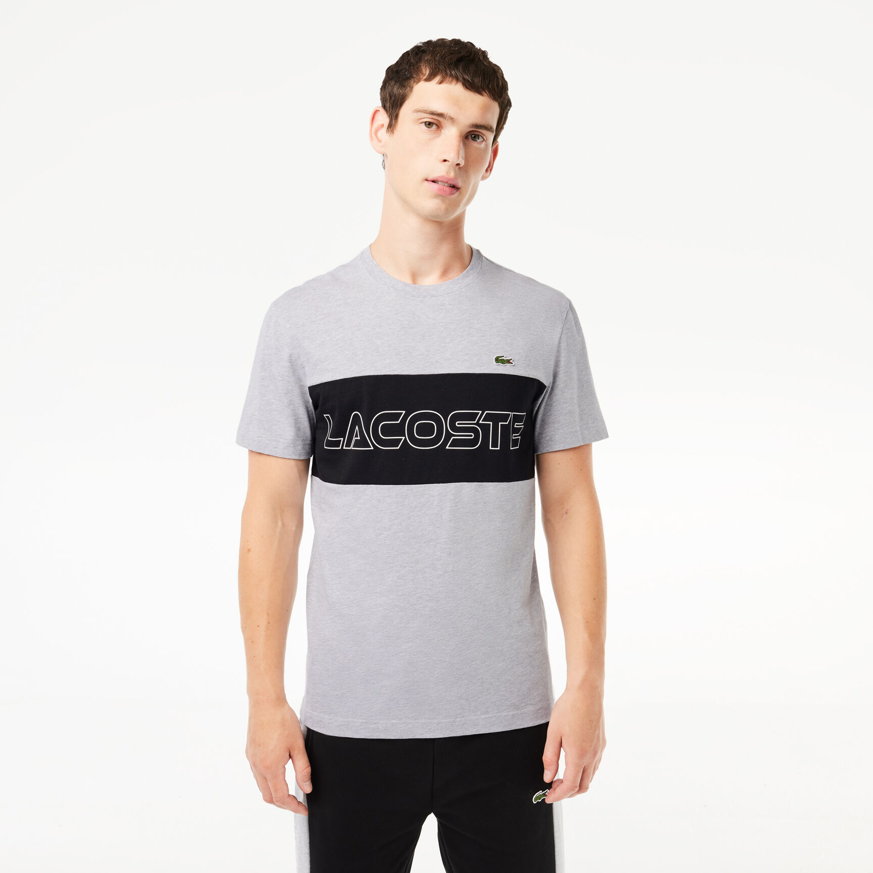 Lacoste Regular Fit Printed Colourblock T-shirt Lacoste Regular Fit Printed Colourblock T-shirt