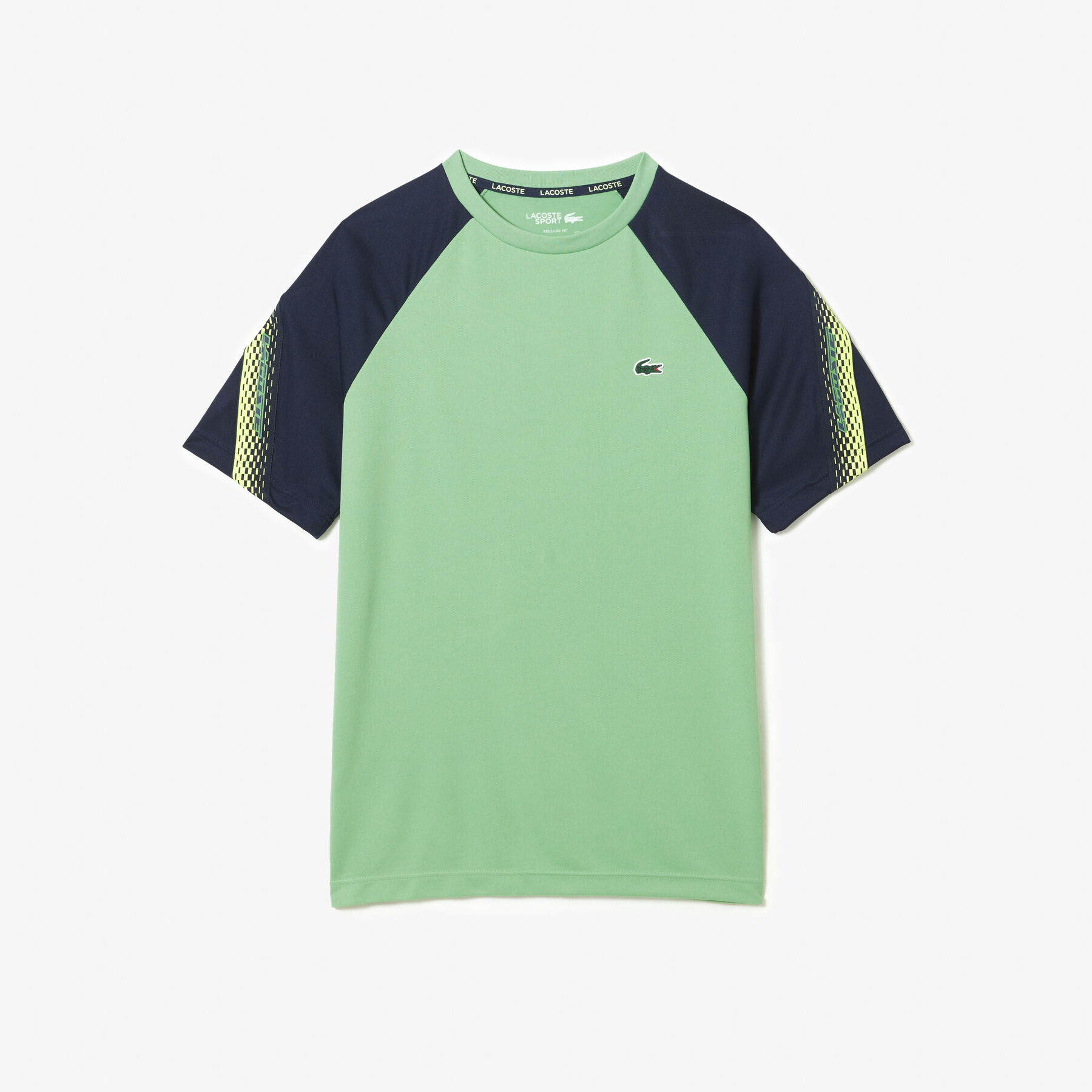 تيشيرت بقصة عادية وشريط بشعار الماركة للرجال مجموعة Lacoste Sport تيشيرت بقصة عادية وشريط بشعار الماركة للرجال مجموعة Lacoste Sport