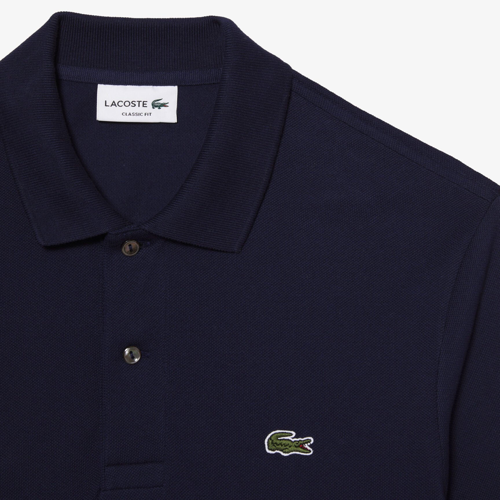 Classic Fit Long Sleeved L.12.12 Polo Shirt Classic Fit Long Sleeved L.12.12 Polo Shirt