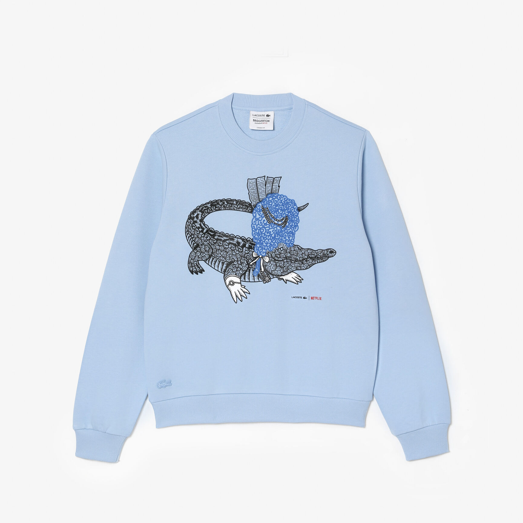 Women&rsquo;s Lacoste x Netflix Loose Fit Organic Cotton Fleece Sweatshirt