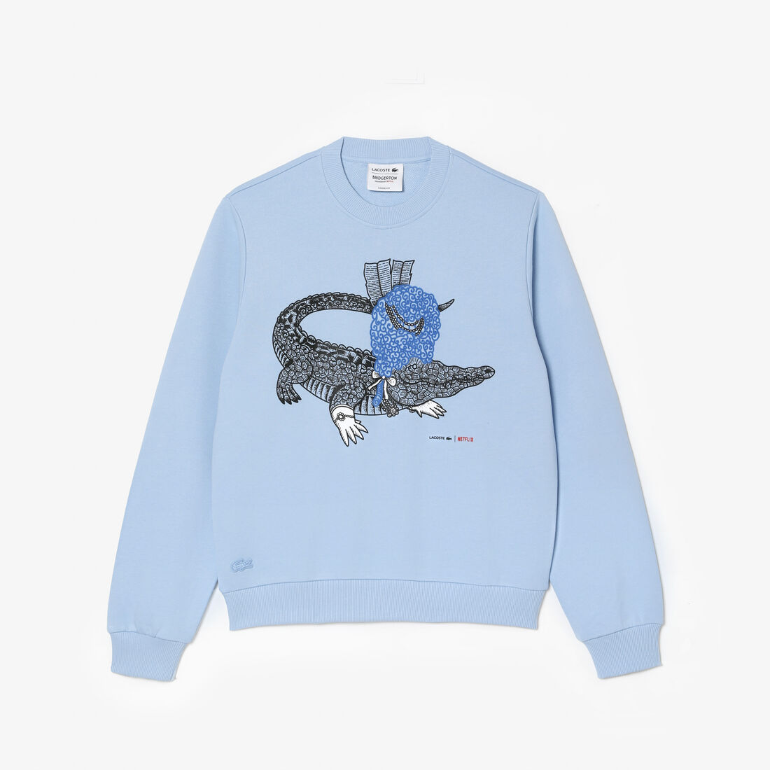 Women’s Lacoste x Netflix Loose Fit Organic Cotton Fleece Sweatshirt Women’s Lacoste x Netflix Loose Fit Organic Cotton Fleece Sweatshirt