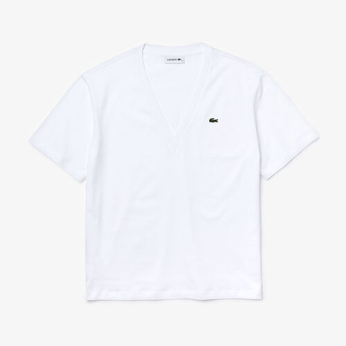 Women’s V-neck Premium Cotton T-shirt