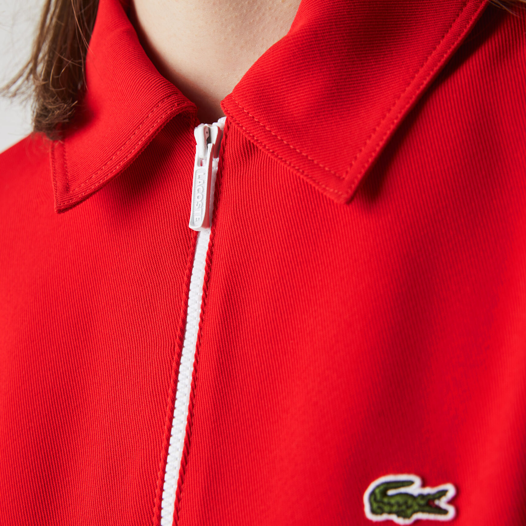 Women&rsquo;s Flowy Zip Collar Colorblock Polo Dress