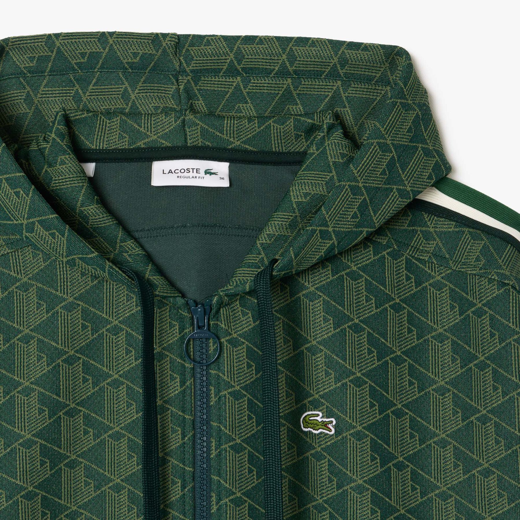 Jacquard Monogram Hoodie lacoste jacquard monogram hoodie