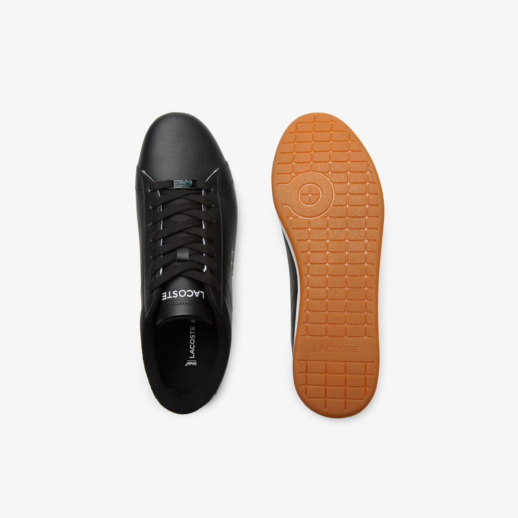 Men's Lacoste Carnaby Leather Color Contrast Sneakers Men's Lacoste Carnaby Leather Color Contrast Sneakers