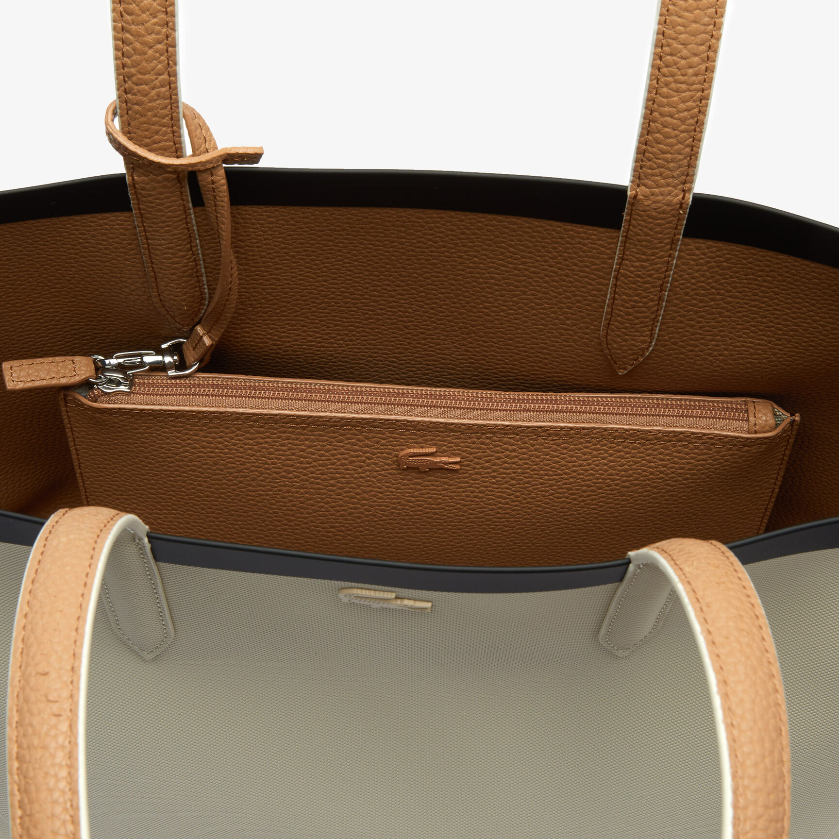 Women's Anna Reversible Contrast Band Coated Canvas Tote Bag