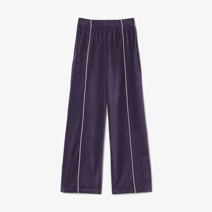 Trim Accent Velour Sweatpants