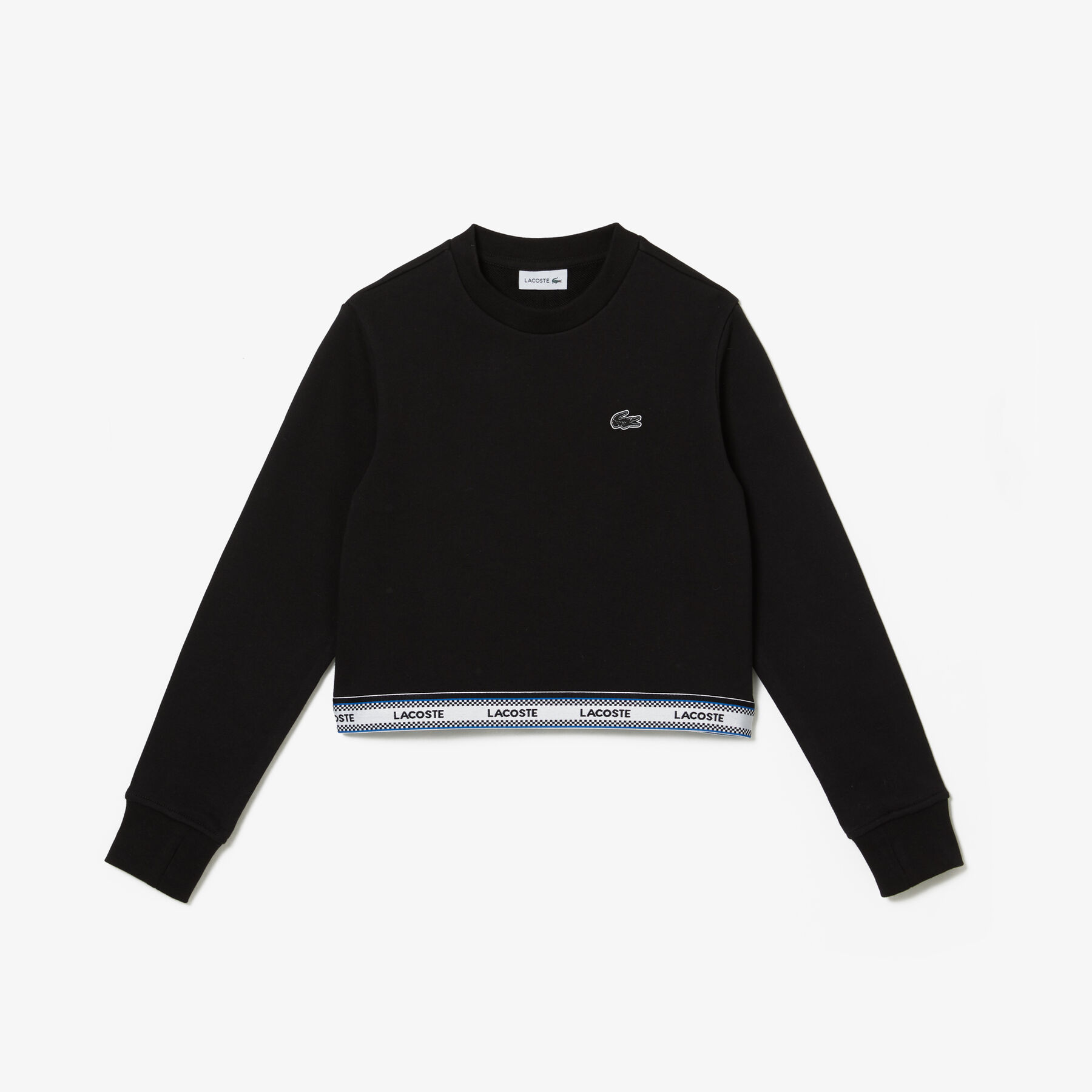 Girls' Lacoste Printed Band Short Sweatshirt Girls' Lacoste Printed Band Short Sweatshirt