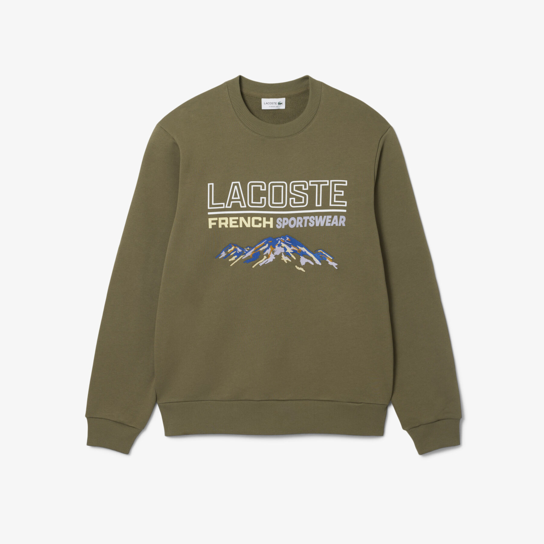 Embroidered Motif Fleece Sweatshirt Embroidered Motif Fleece Sweatshirt