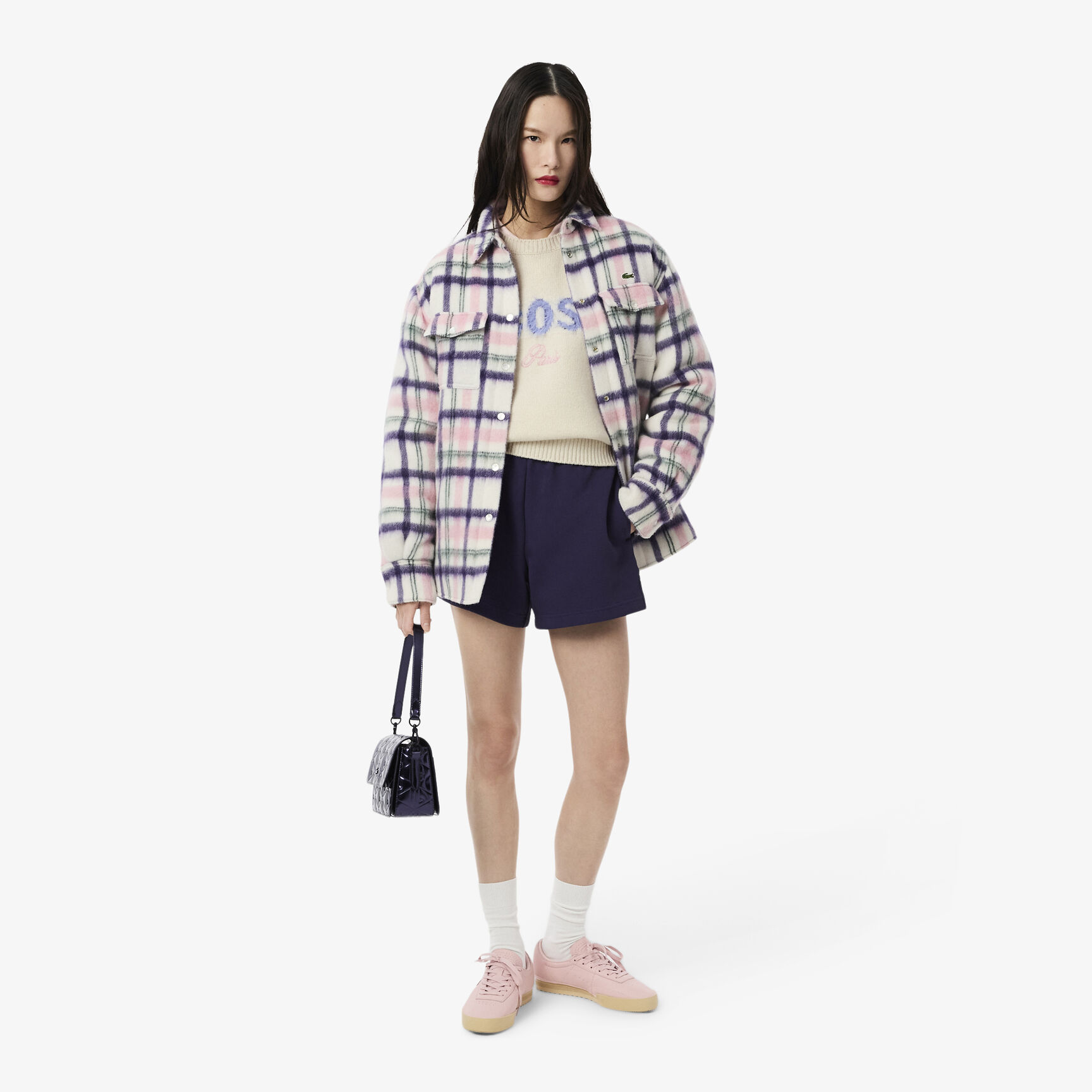 سترة صوفية إنتارسيا ممشطة بشعار الماركة