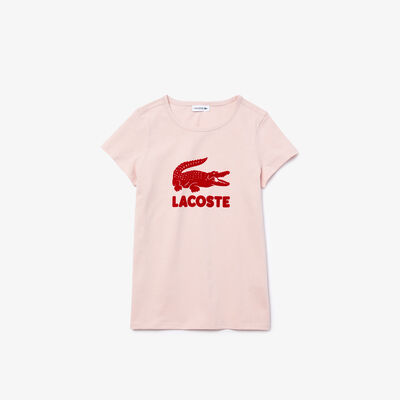 Girls' Logo Print Cotton T-shirt
