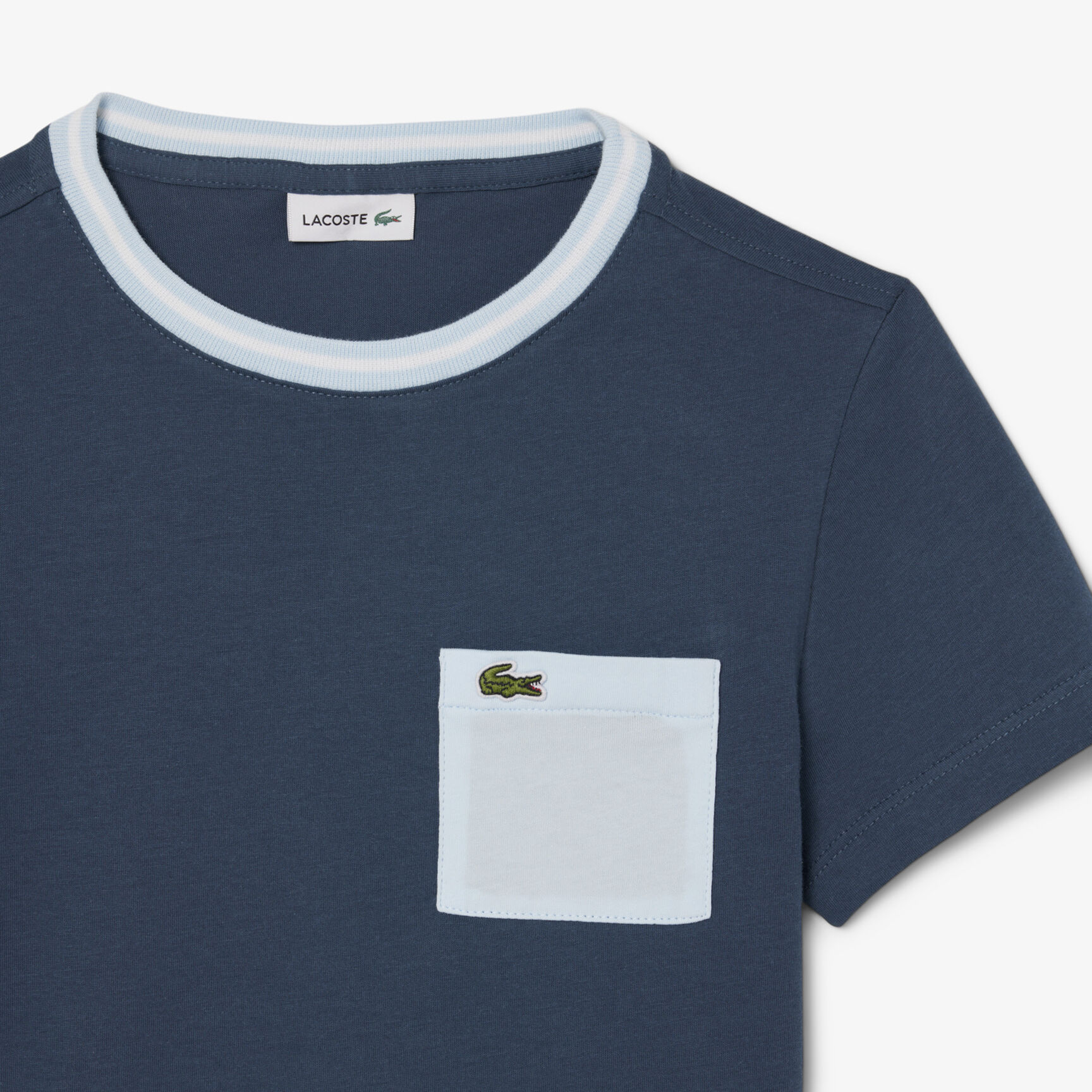 Contrast Print Cotton T-shirt