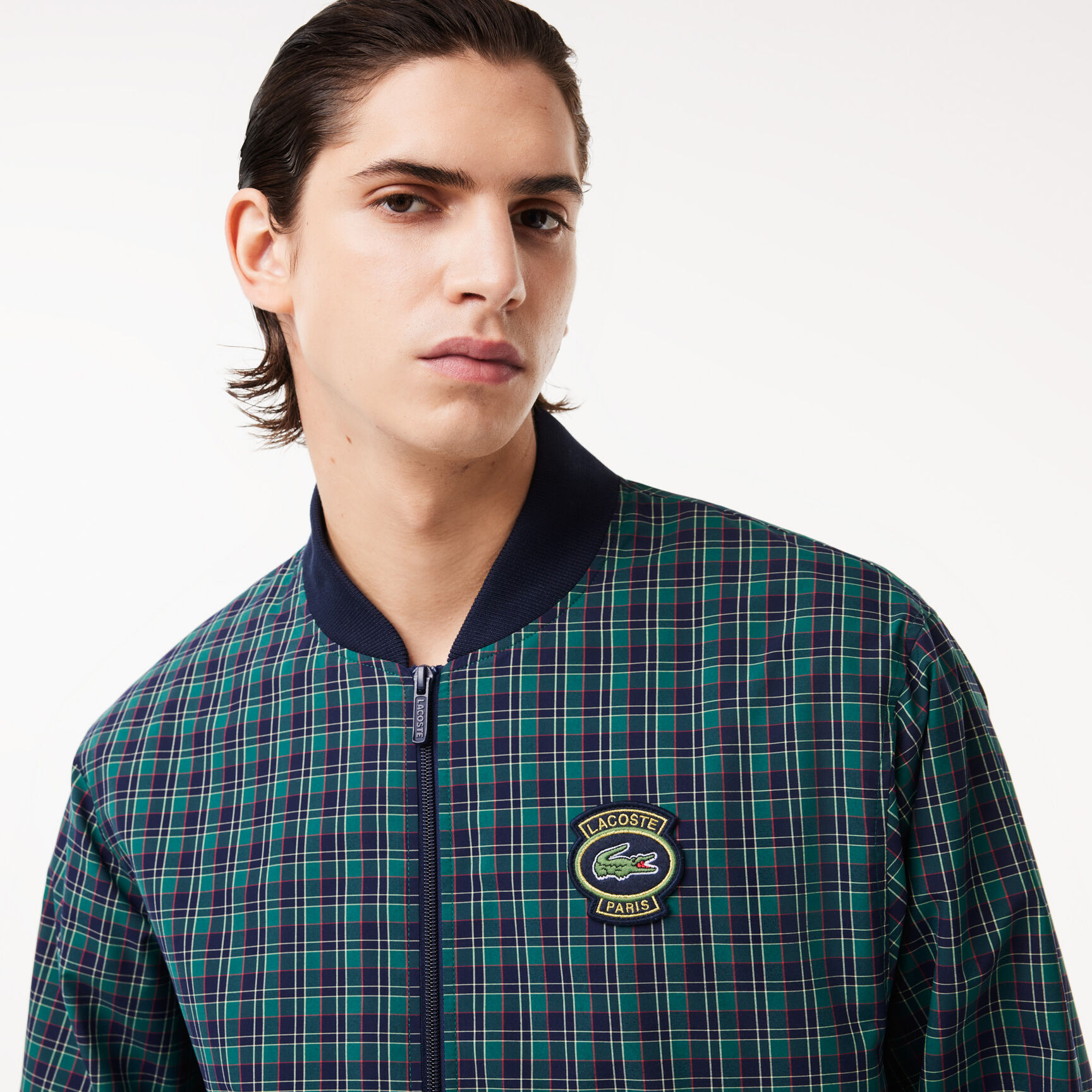 Checked Showerproof Harrington Jacket