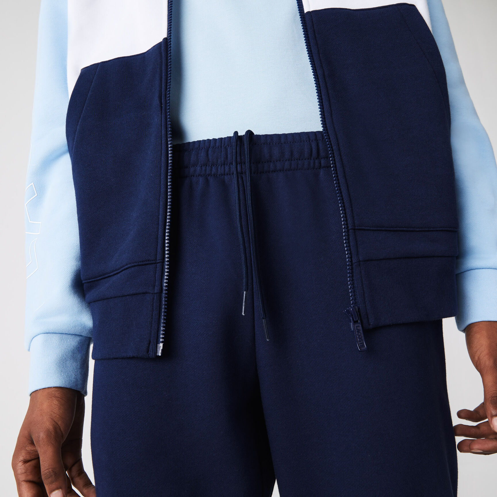 Men's Printed Colorblock Fleece Tracksuit