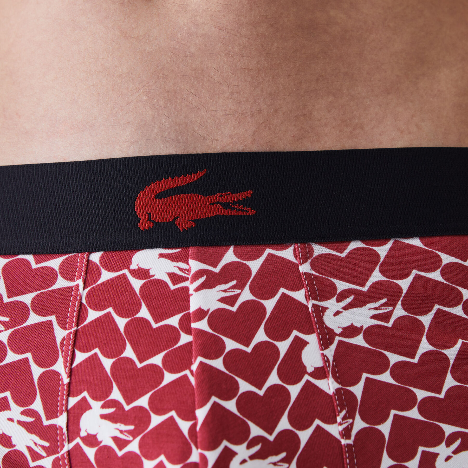 lacoste men s valentine s day stretch cotton trunk 3 pack
