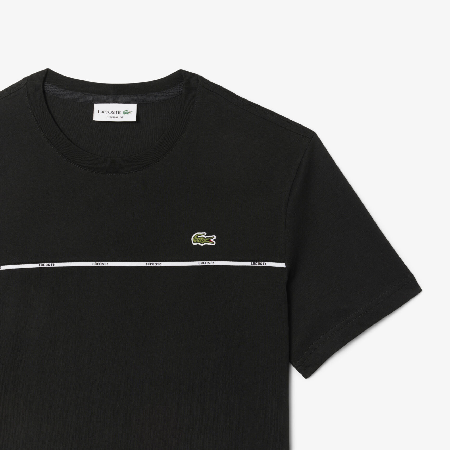 Lacoste Trim Cotton Jersey T-shirt