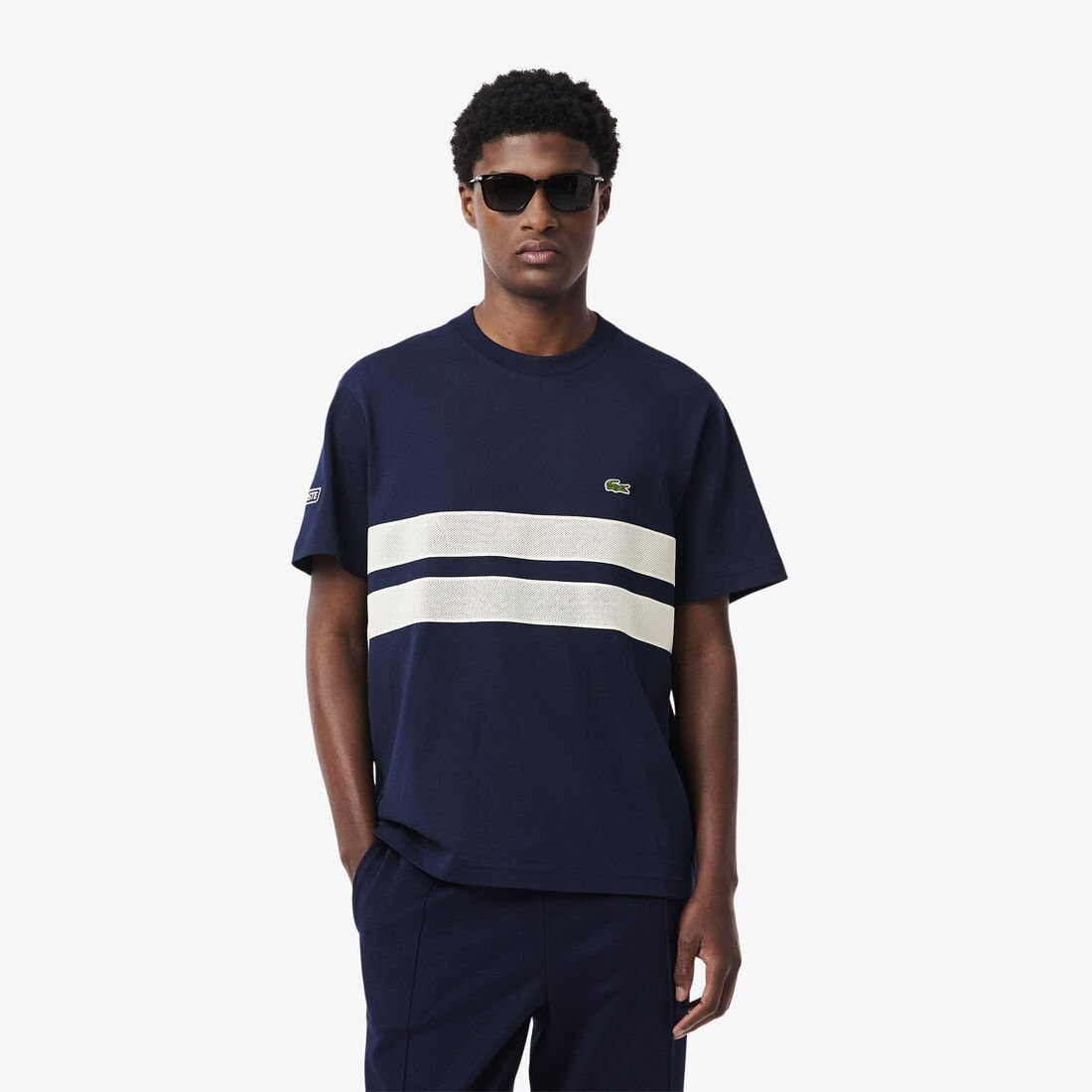 Heavy Jersey Mesh Band T-shirt