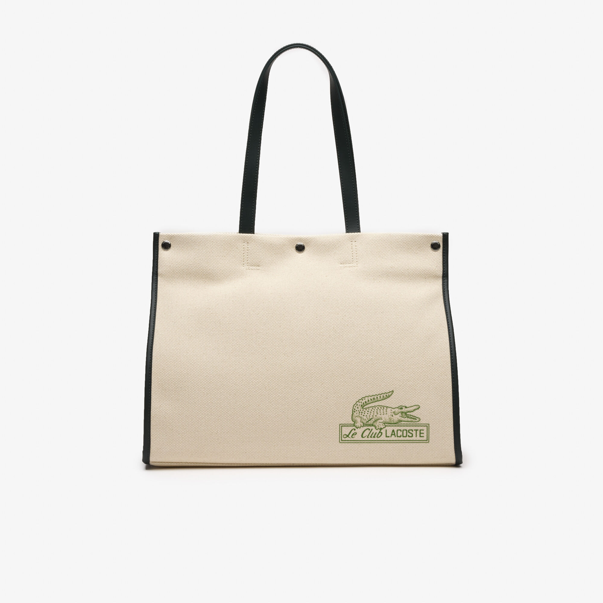 Lacoste white top tote bag