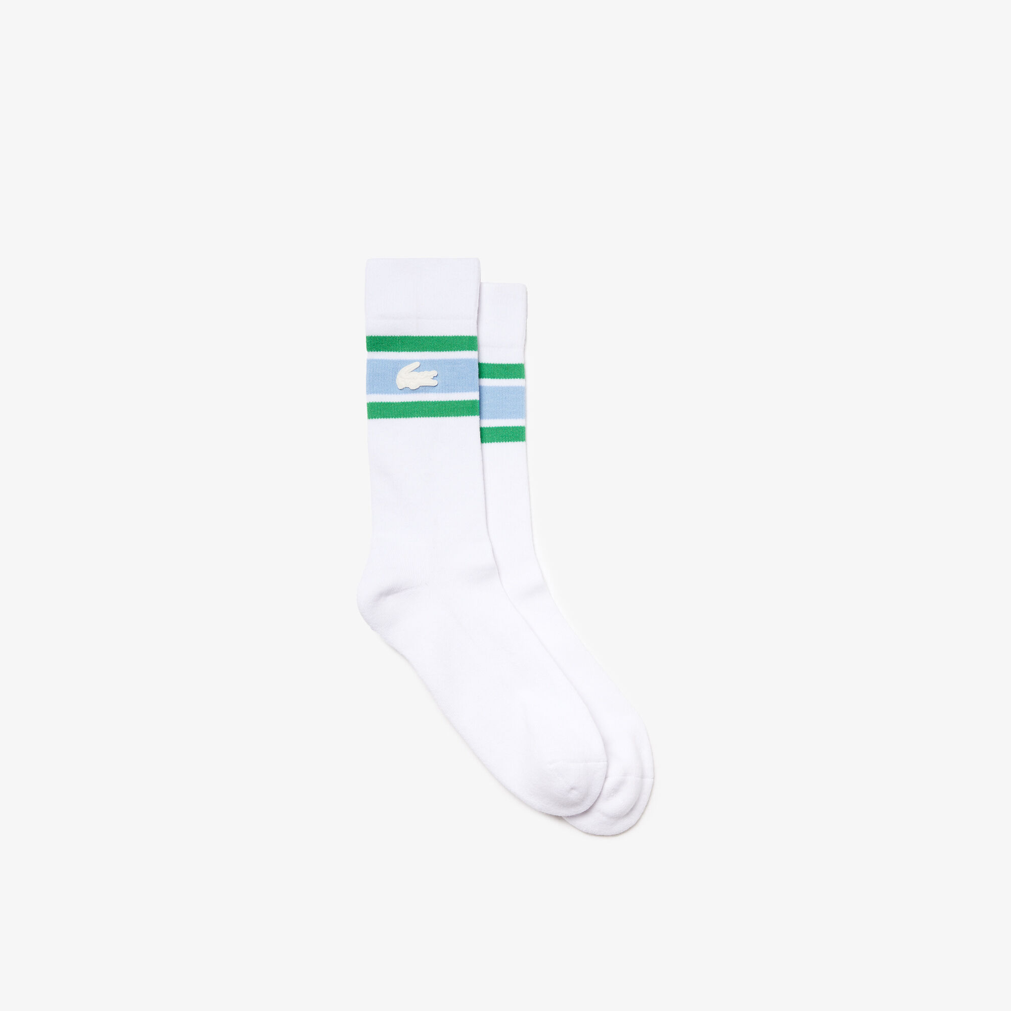 جوارب قطنية مرنة مقلمة للجنسين مجموعة Lacoste LIVE جوارب قطنية مرنة مقلمة للجنسين مجموعة Lacoste LIVE