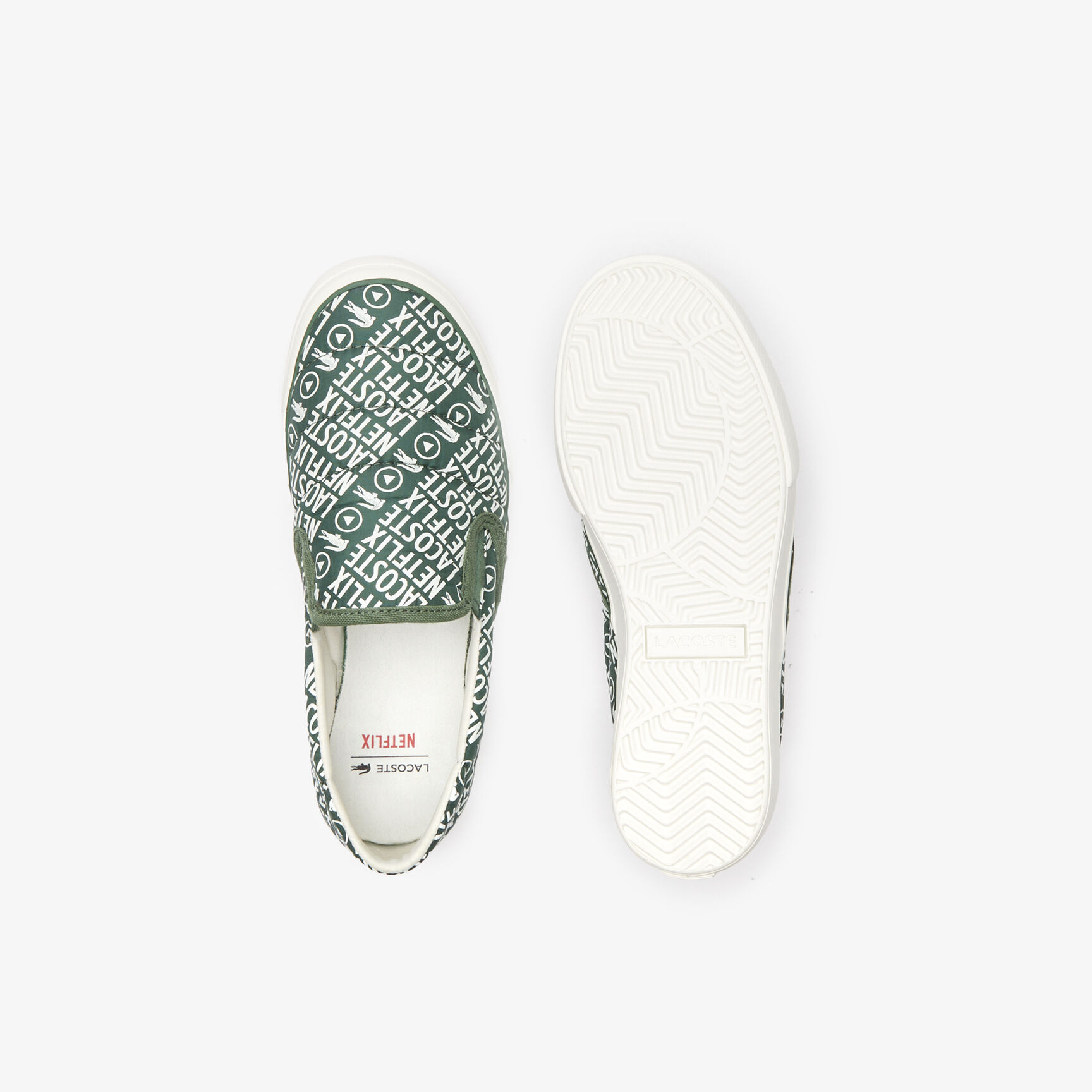 Children's Lacoste x Netflix Jump Server Slip Textile Slip On Children's Lacoste x Netflix Jump Server Slip Textile Slip On