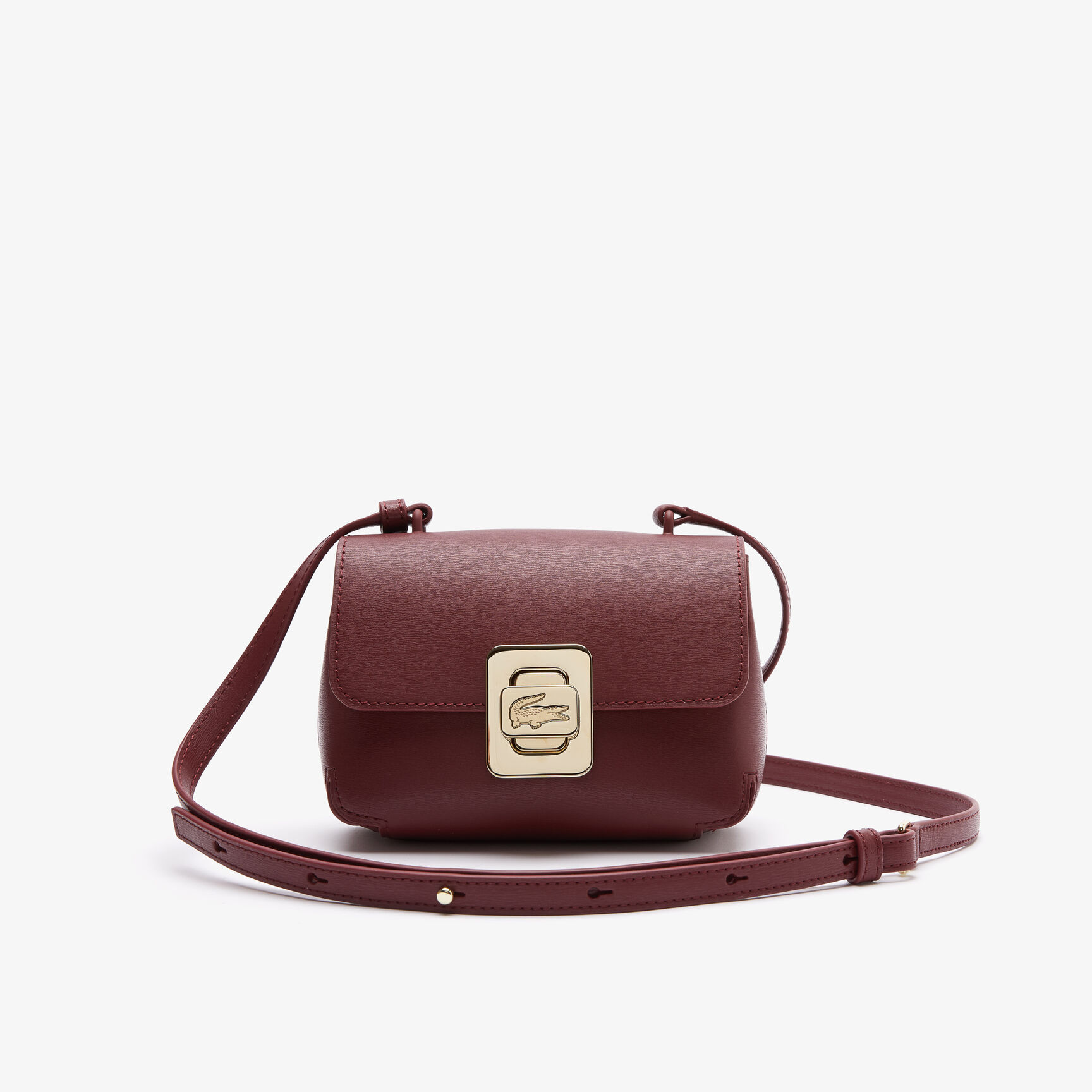 Women's Amelia Leather Shoulder Bag with Engraved Lock