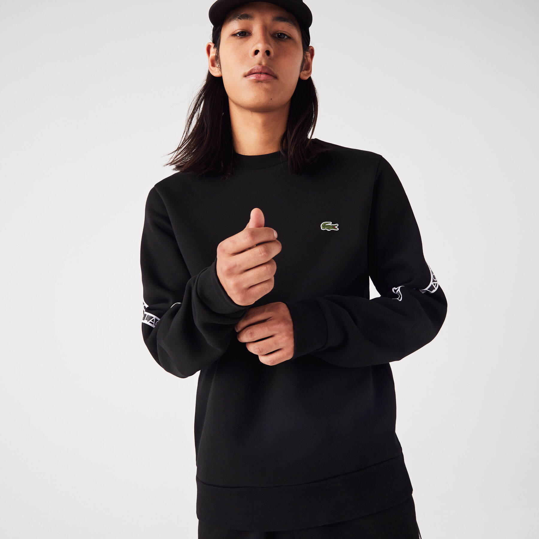 Men's Lacoste Classic Fit Branded Sweatshirt men s lacoste classic fit branded sweatshirt