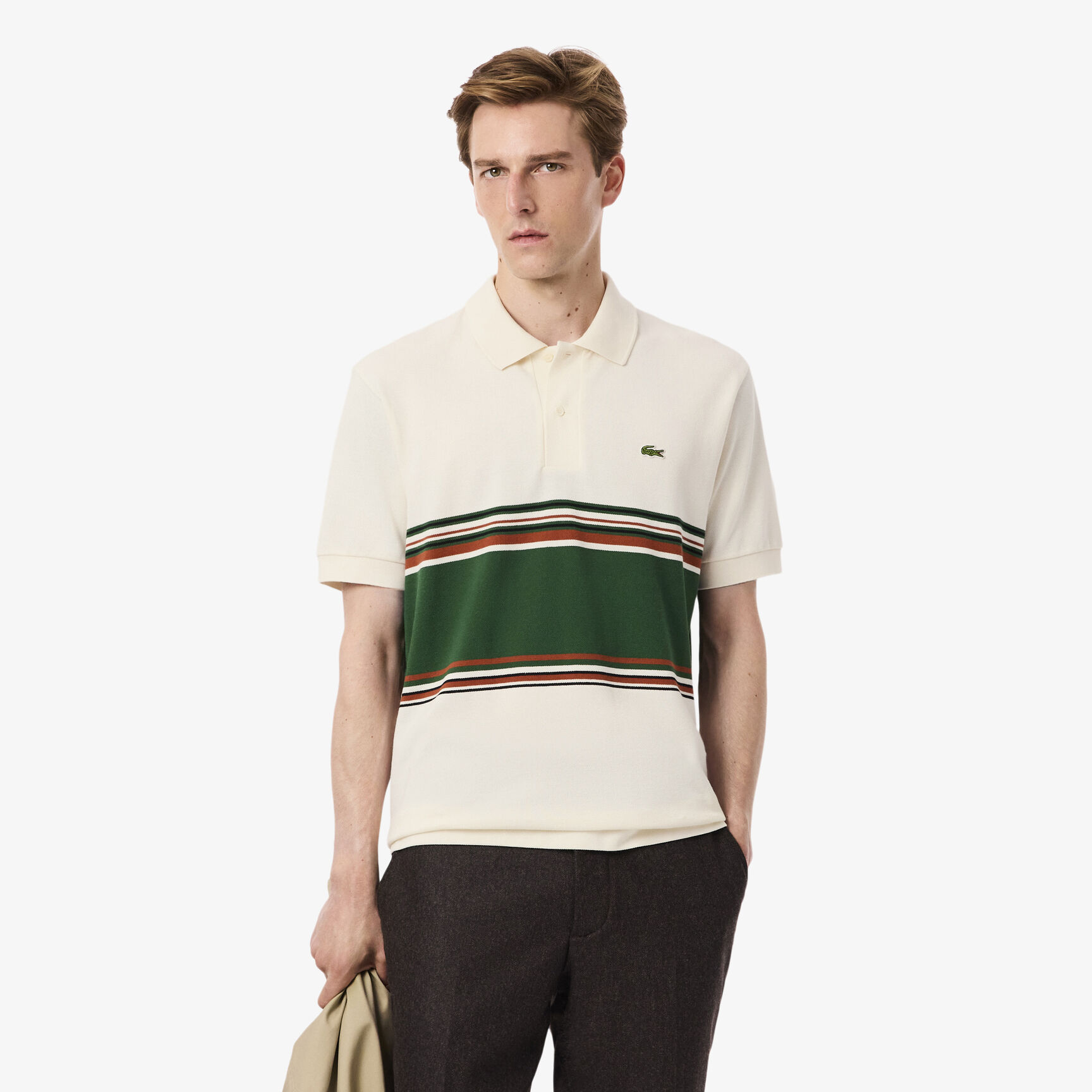 French Made Classic Fit Striped Polo Shirt French Made Classic Fit Striped Polo Shirt