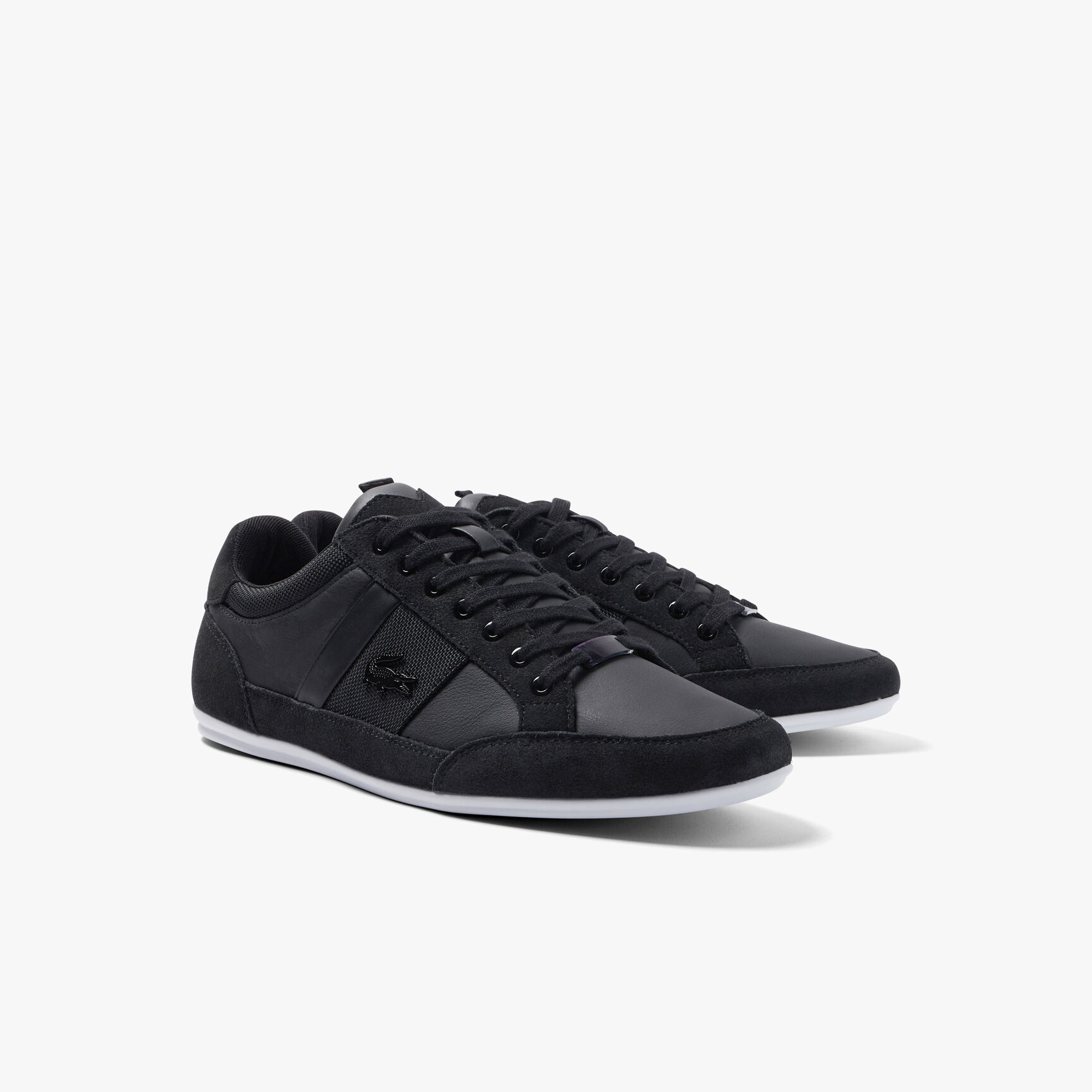 Men's Lacoste Chaymon Leather Color Contrast Sneakers Men's Lacoste Chaymon Leather Color Contrast Sneakers