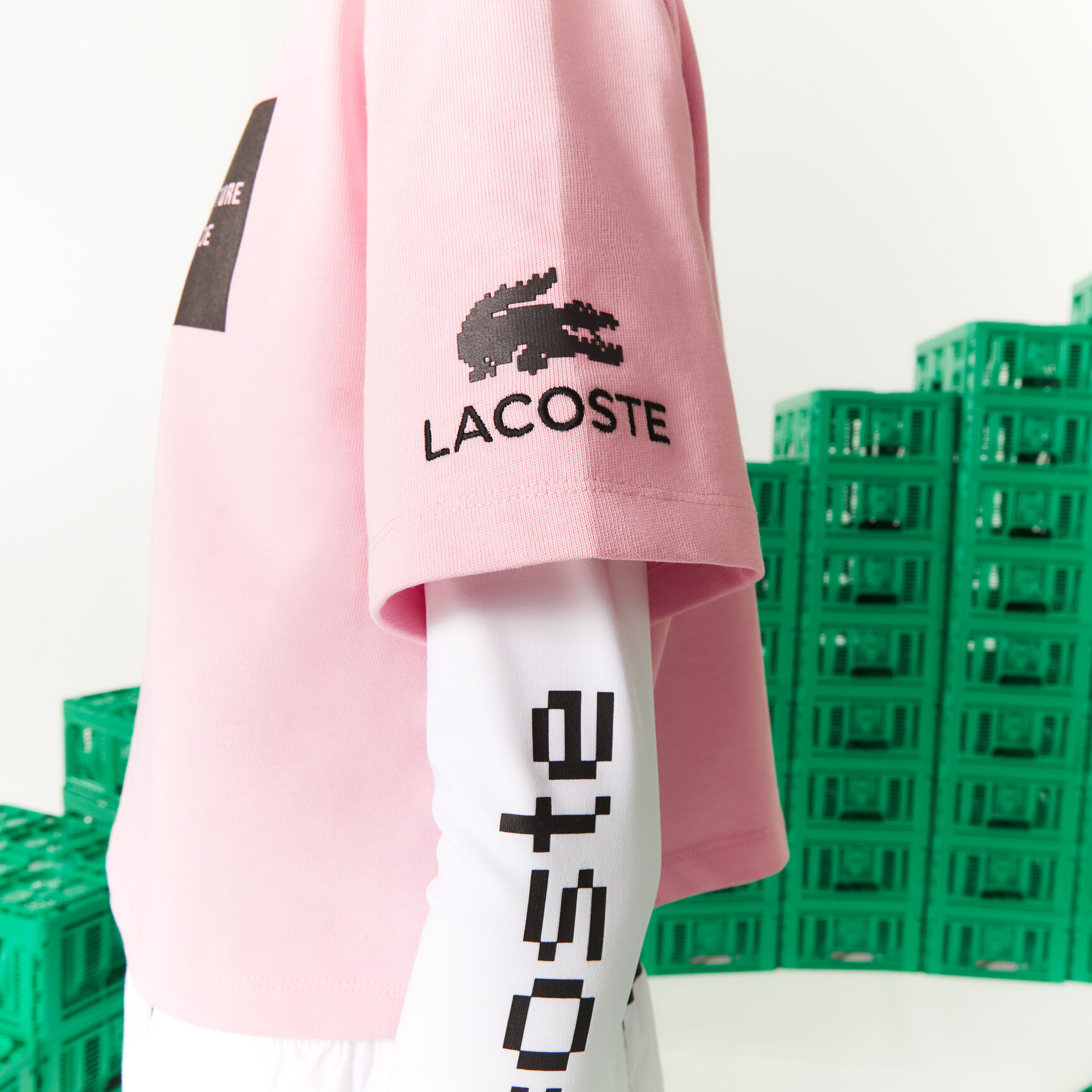 Women's Lacoste L!VE x Minecraft Short Organic Cotton T-Shirt
