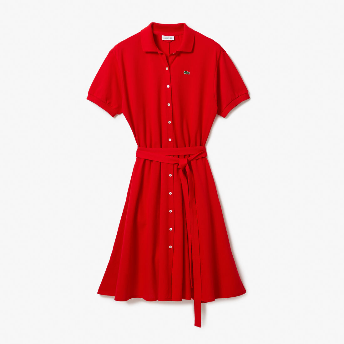 Women's Cotton Piqué Belted Polo Dress Women's Cotton Piqué Belted Polo Dress