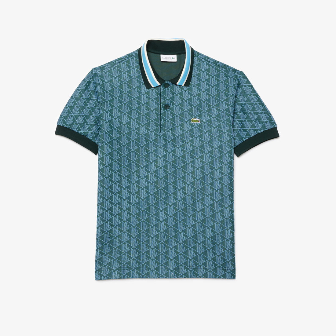Classic Fit Monogram Jacquard Polo Shirt Classic Fit Monogram Jacquard Polo Shirt
