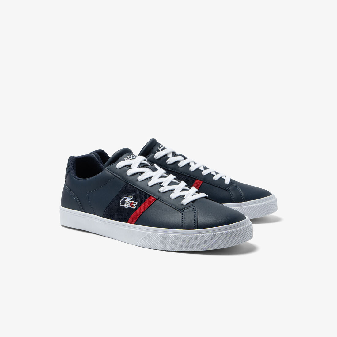 Men's Lacoste Lerond Pro Leather Tricolour Trainers Men's Lacoste Lerond Pro Leather Tricolour Trainers