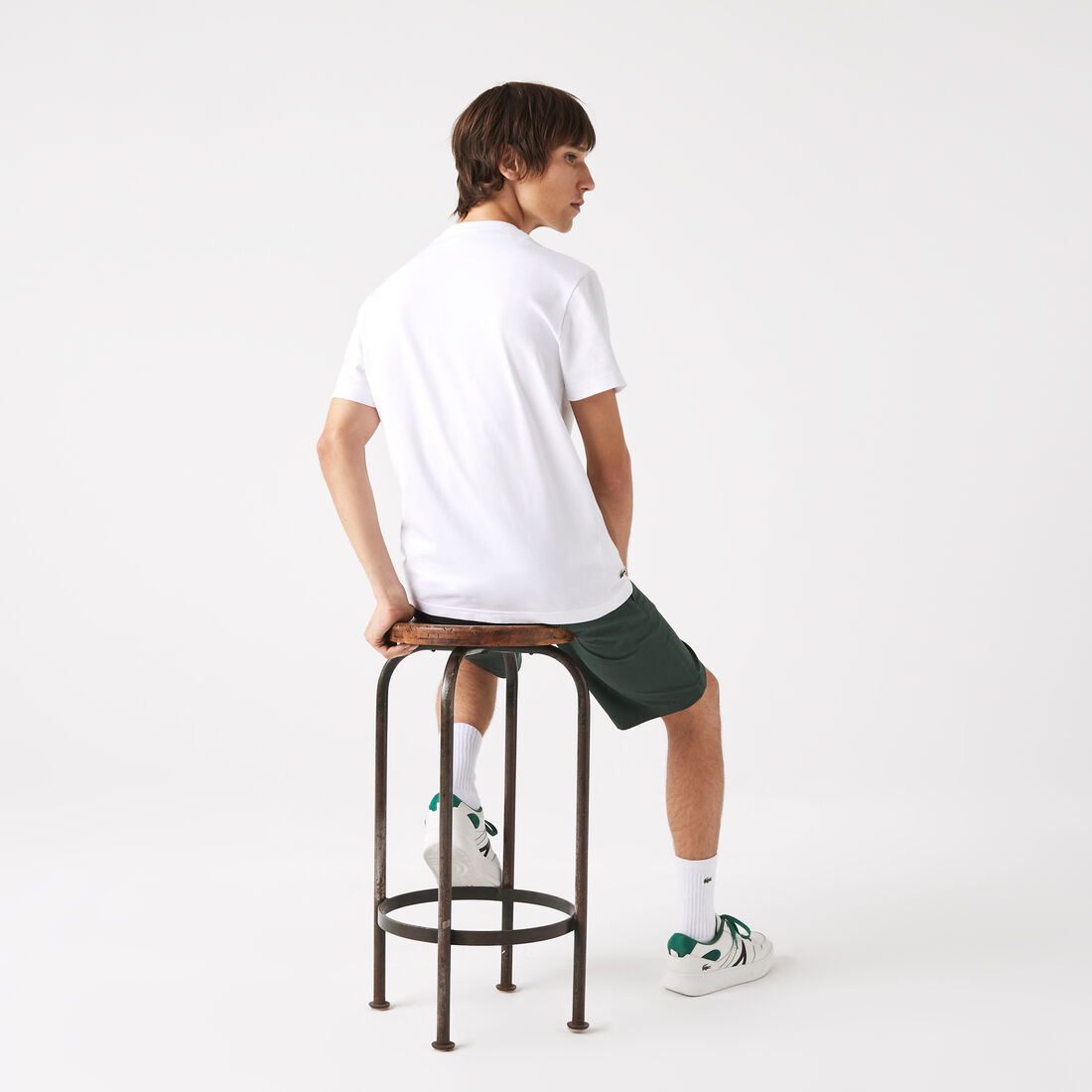 تيشيرت لاكوست بقصة عادية وشعار التمساح بحجم كبير للرجال تيشيرت لاكوست بقصة عادية وشعار التمساح بحجم كبير للرجال