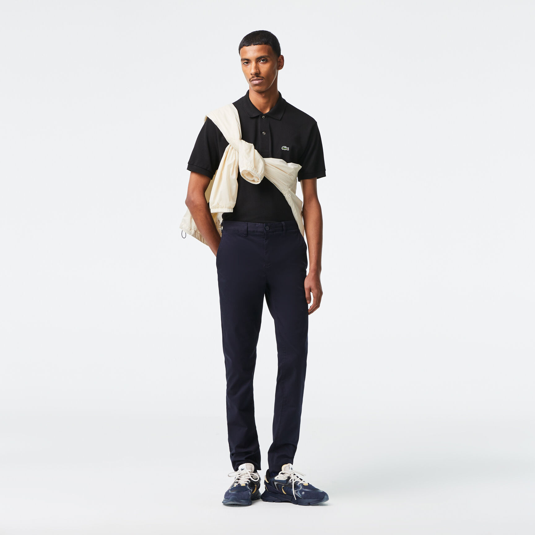 بنطال جينز دينم قطن مطاطي بقصّة ضيقة للرجال بنطال جينز دينم قطن مطاطي بقصّة ضيقة للرجال