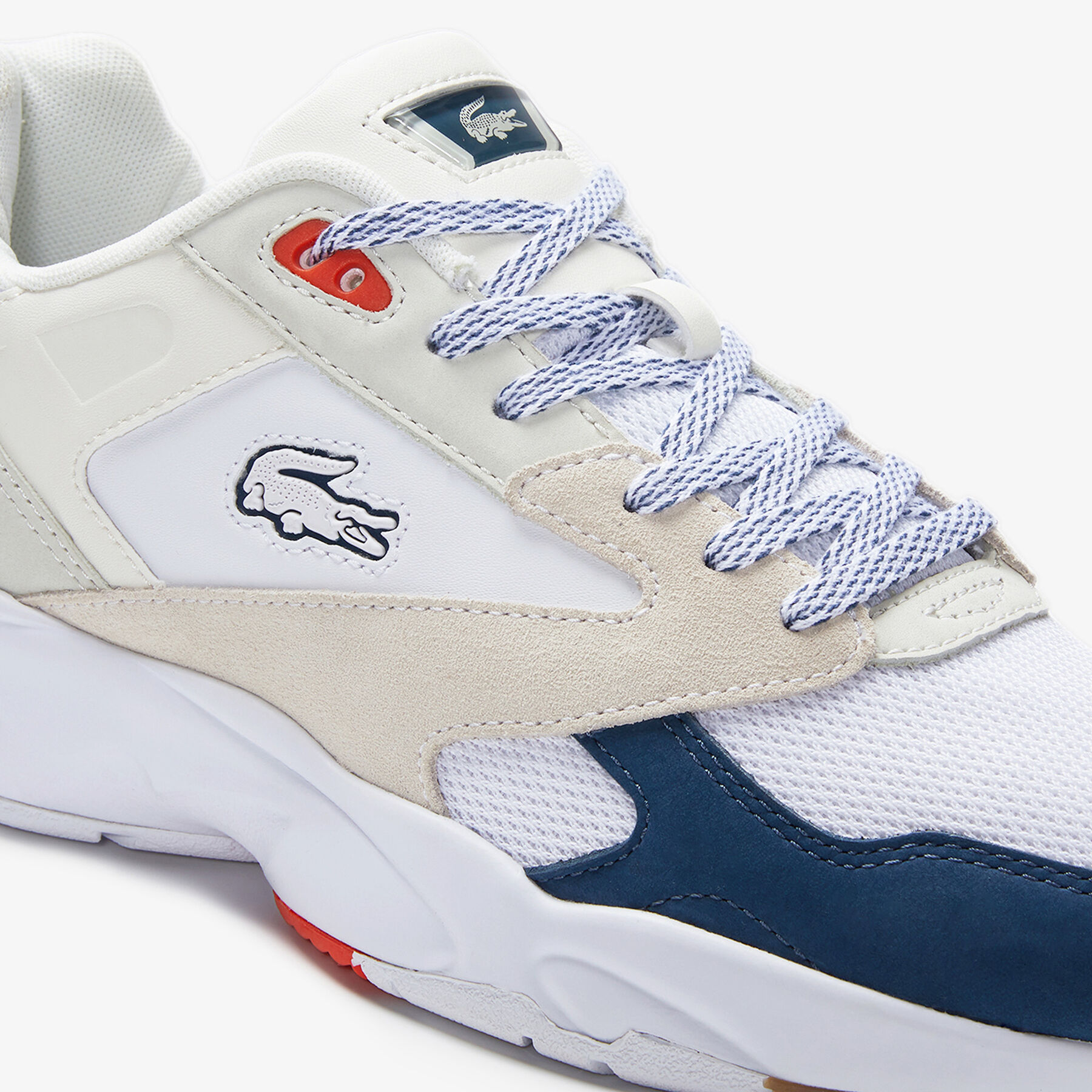 lacoste men s storm 96 textile trainers