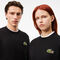 Loose Fit Badge Accent Fleece Sweatshirt lacoste loose fit badge accent fleece sweatshirt