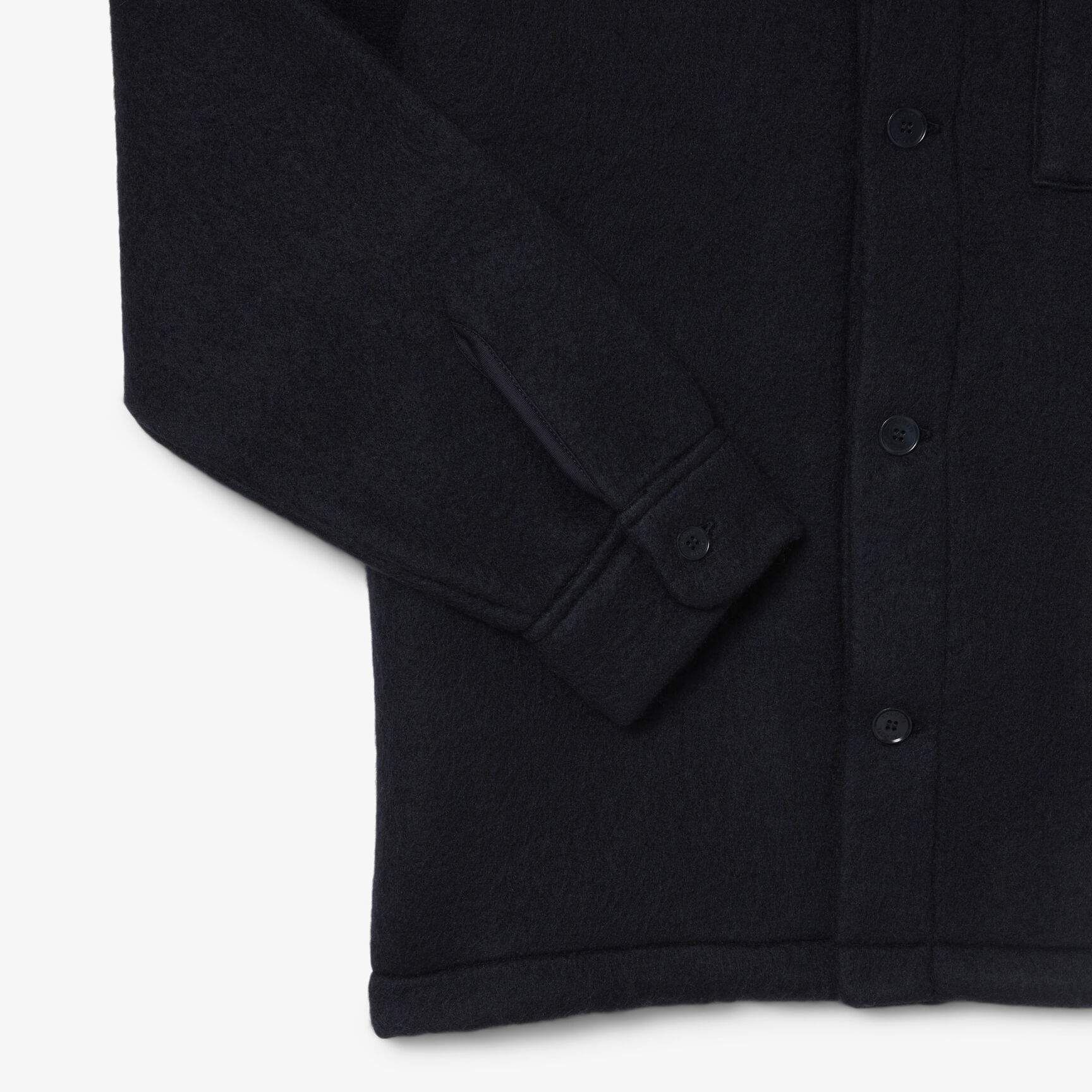 Wool Blend Felt Overshirt Wool Blend Felt Overshirt