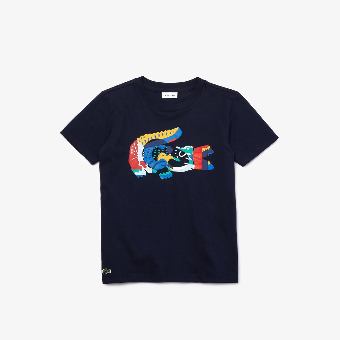 Boys’ Crew Neck Multicolour Crocodile Cotton T-shirt
