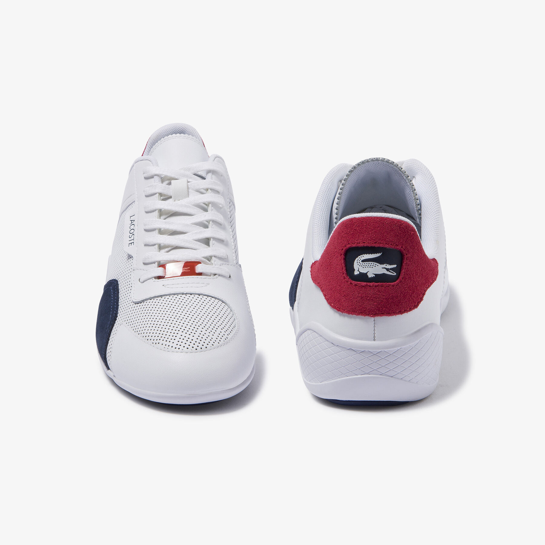lacoste men s hapona leather and synthetic trainers