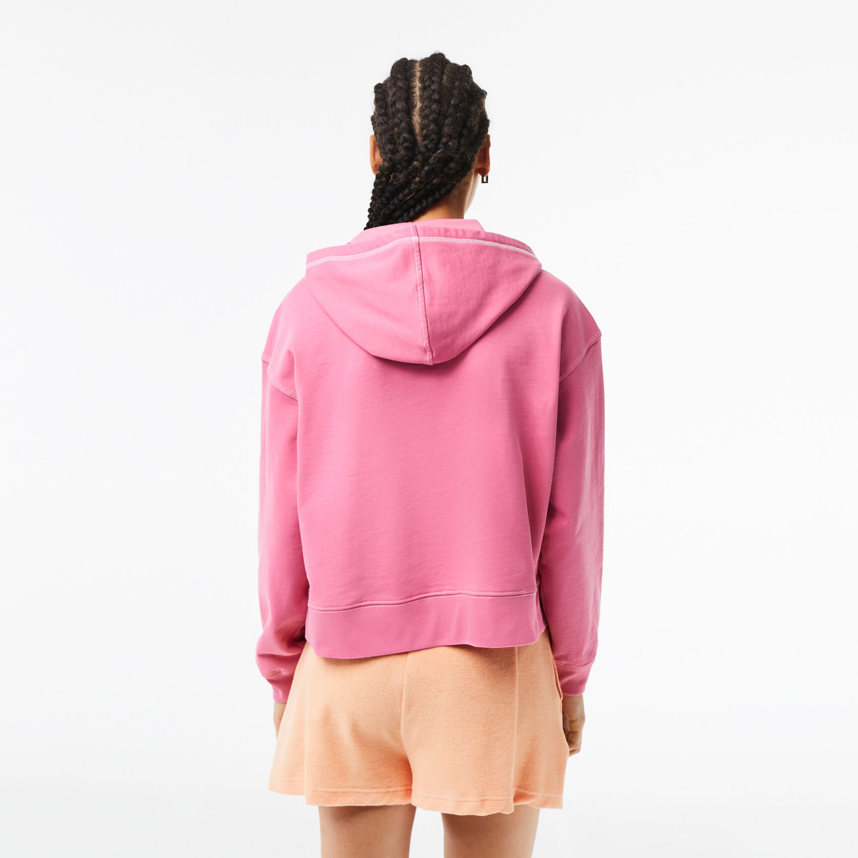 Women’s Lacoste Texture Print Hoodie Women’s Lacoste Texture Print Hoodie