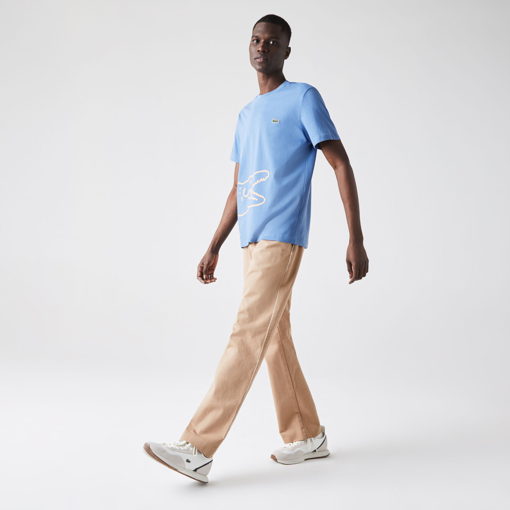 Men&rsquo;s Crew Neck Crocodile Print Organic Cotton T-shirt