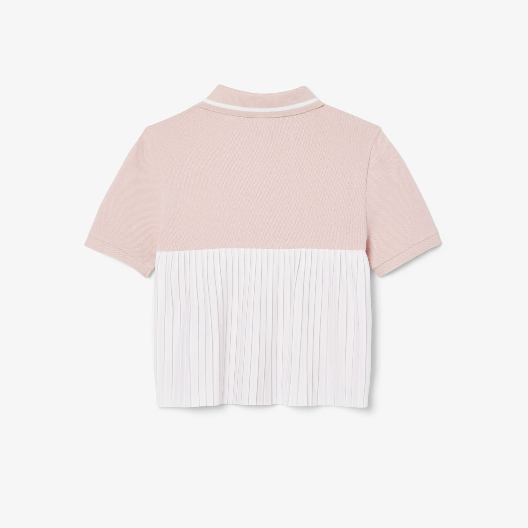lacoste pleat back petit pique polo shirt
