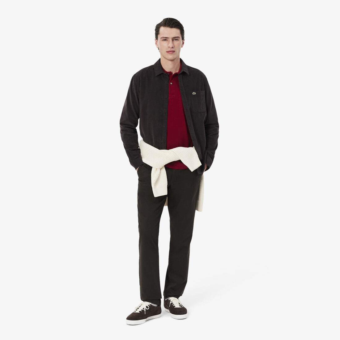 Classic Fit Long Sleeved L.12.12 Polo Shirt Classic Fit Long Sleeved L.12.12 Polo Shirt