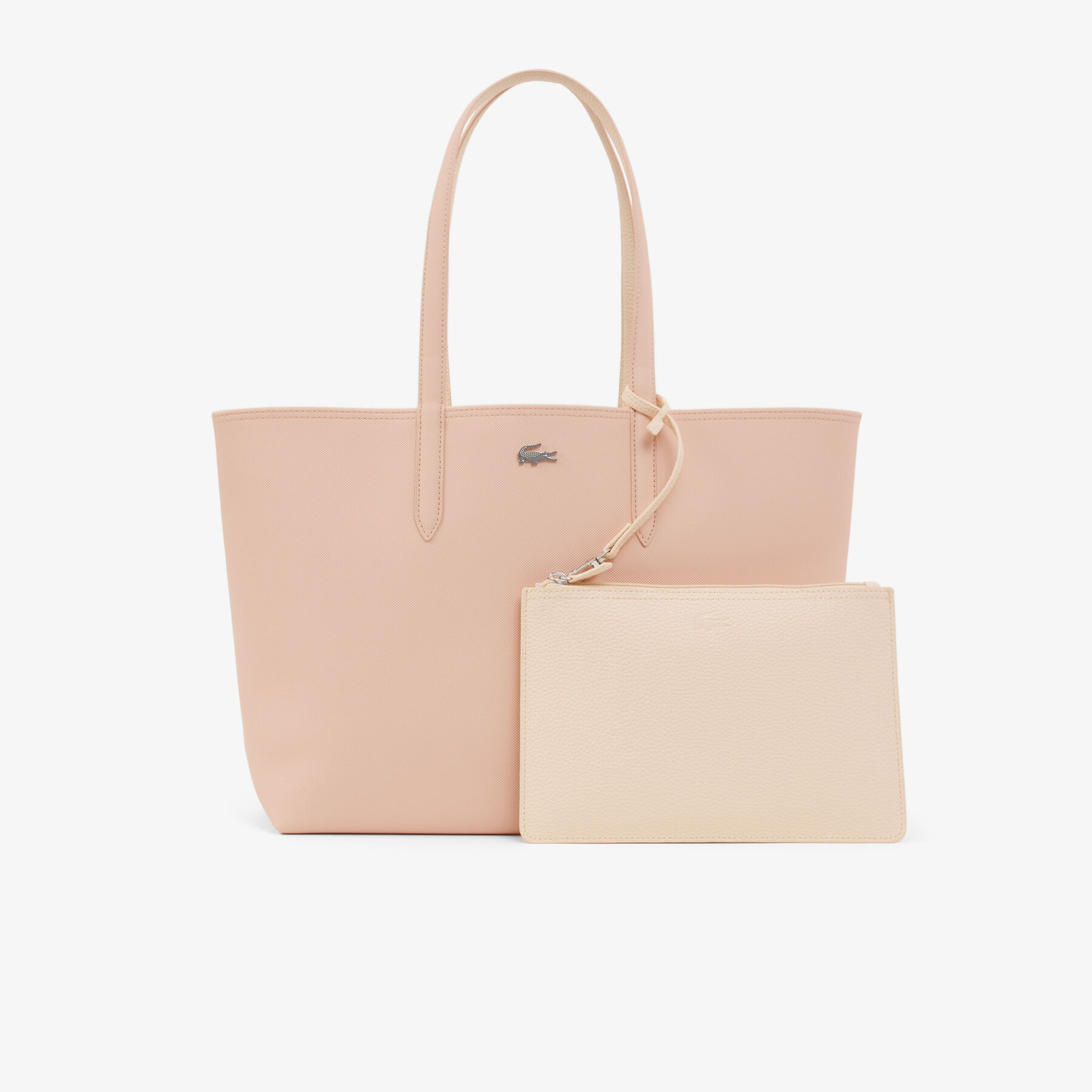 lacoste anna reversible tote with pouch