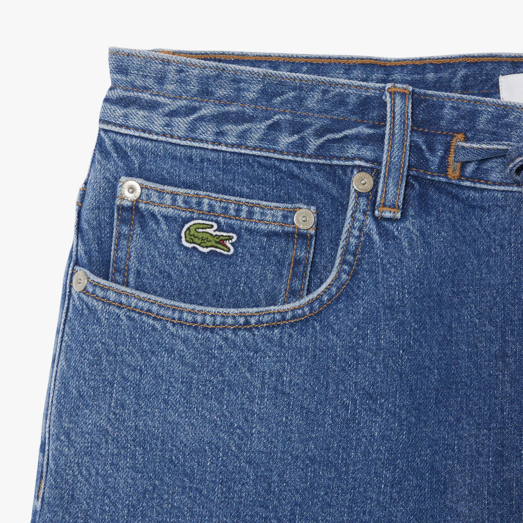 Cotton Denim Shorts lacoste cotton denim shorts