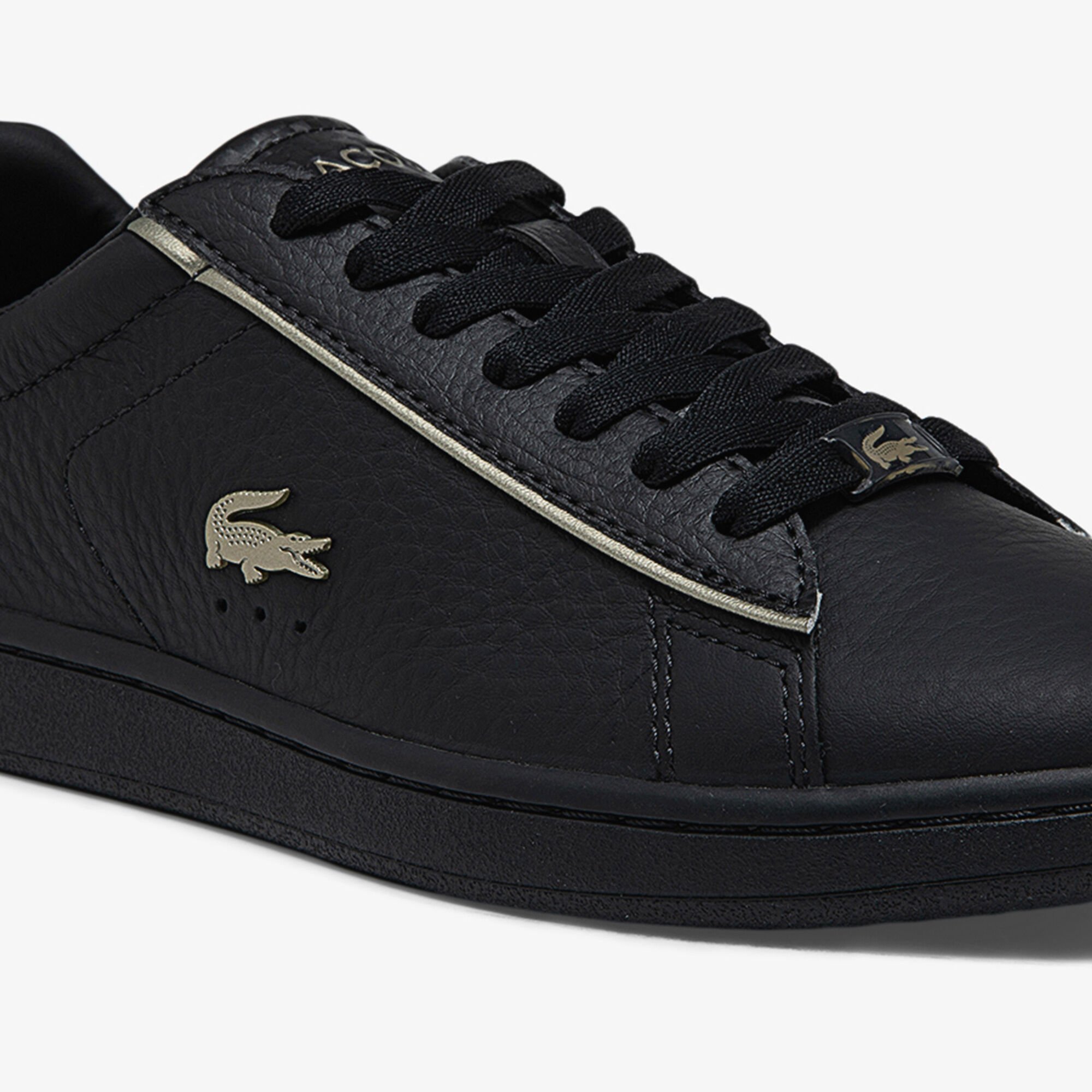 Buy Women s Carnaby Evo Leather Platinum Detailing Sneakers Lacoste EG