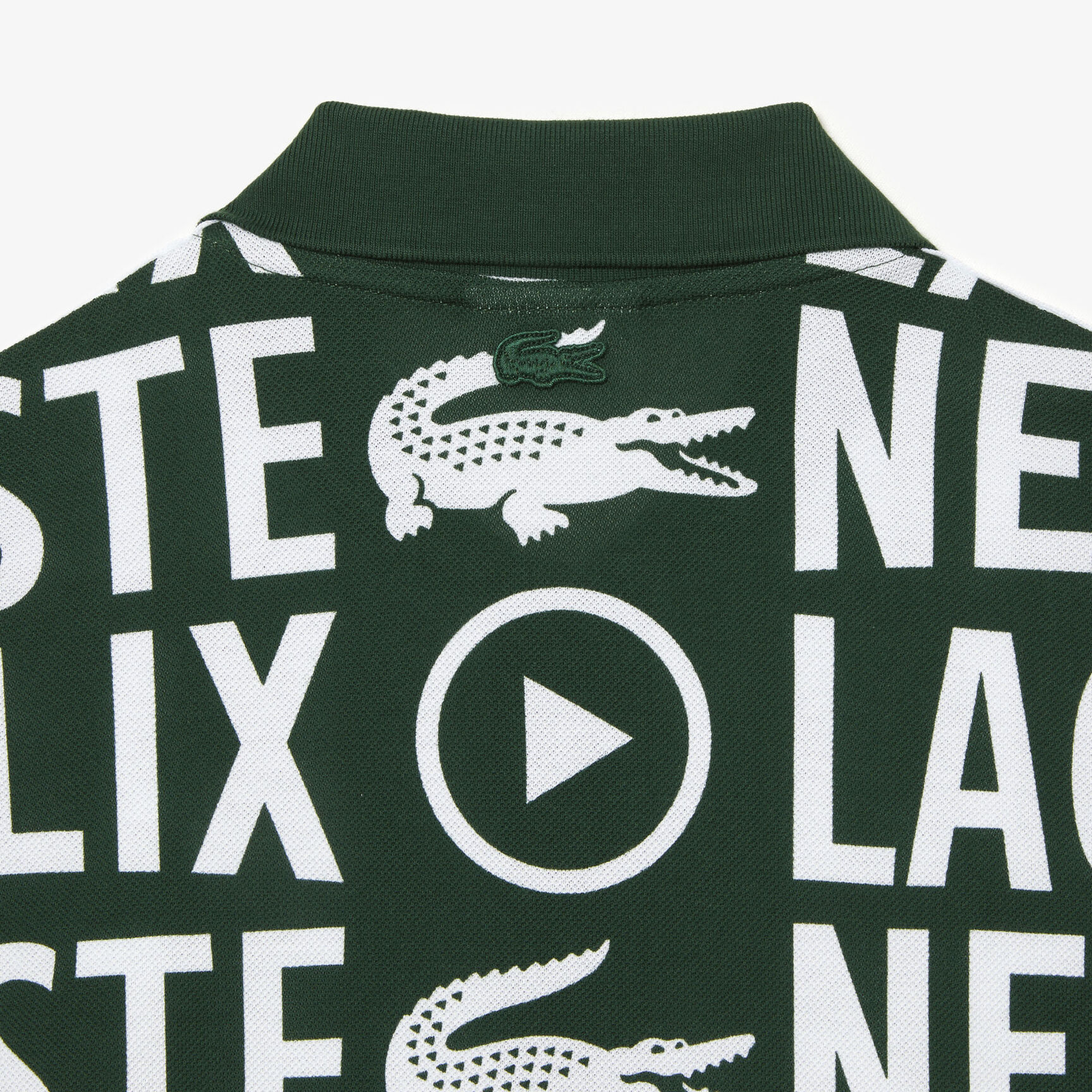 Men's Lacoste x Netflix Loose Fit Organic Cotton Print Polo Shirt Men's Lacoste x Netflix Loose Fit Organic Cotton Print Polo Shirt